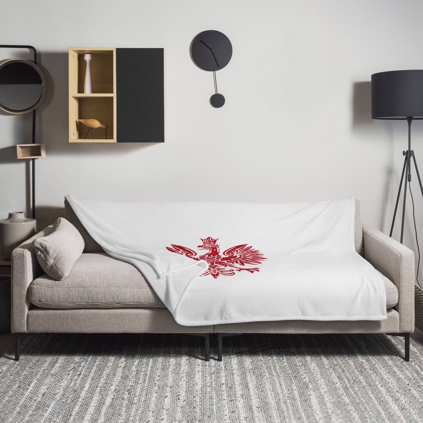 Red Eagle Throw Blanket