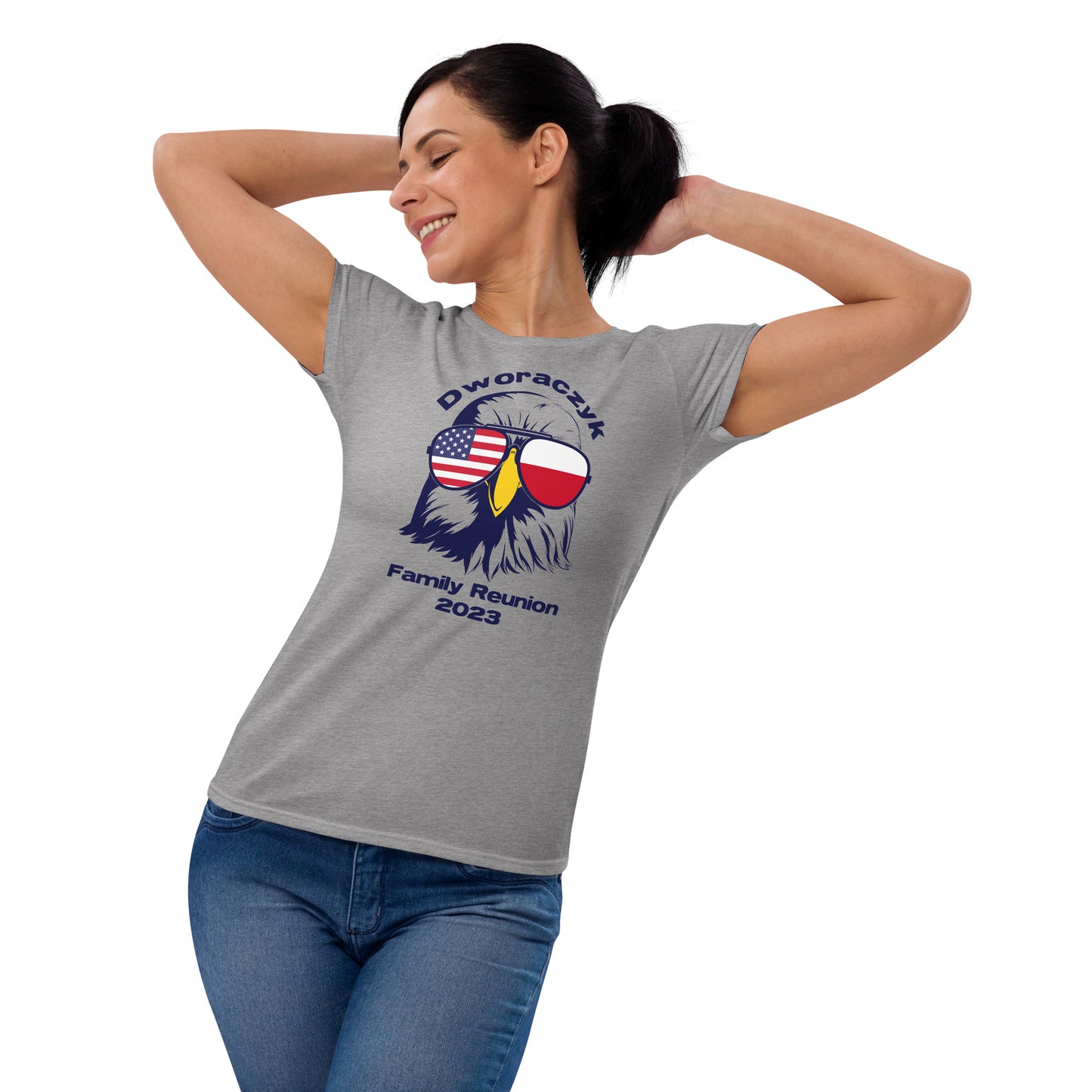2023 Official Reunion Women's short sleeve - BLUE LOGO