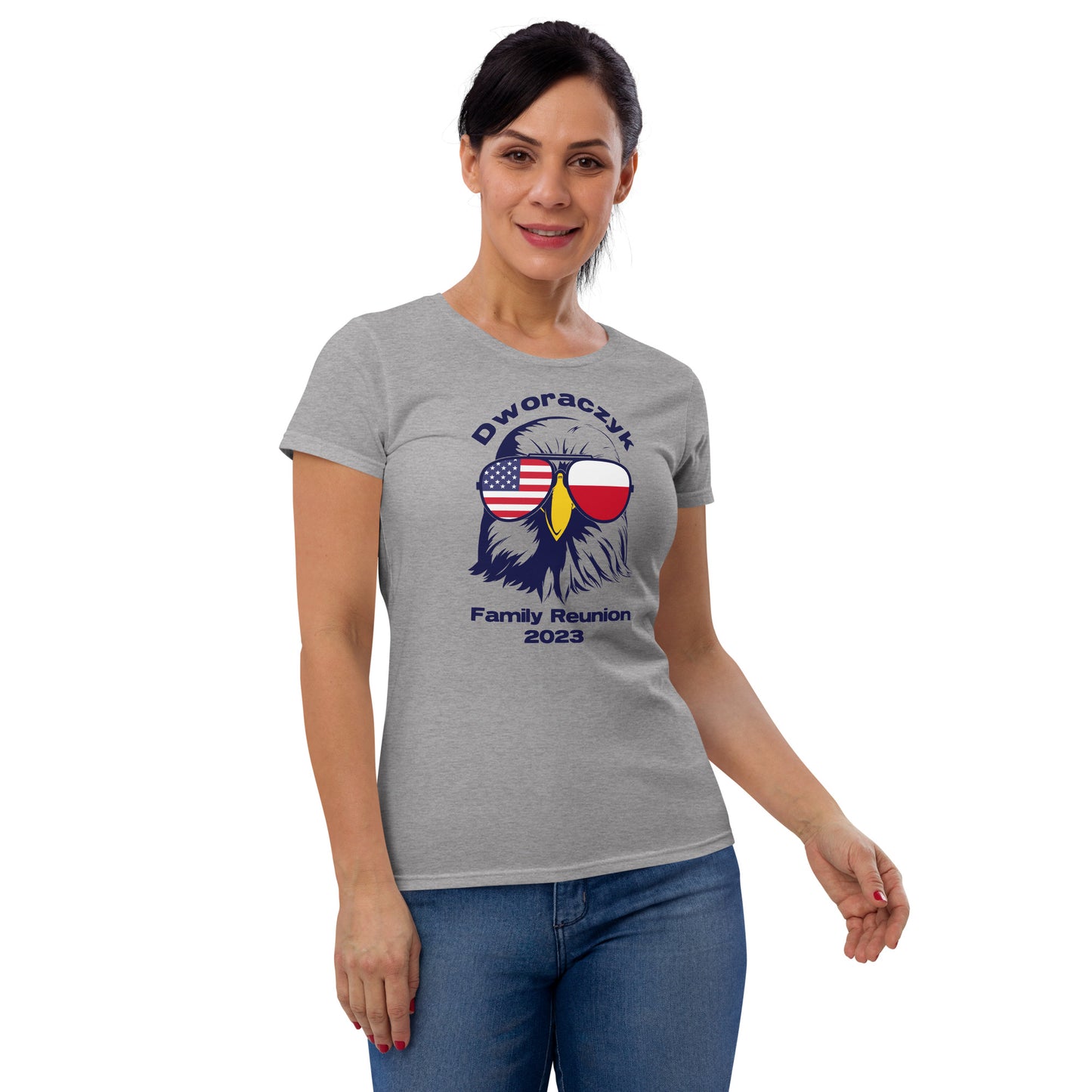 2023 Official Reunion Women's short sleeve - BLUE LOGO