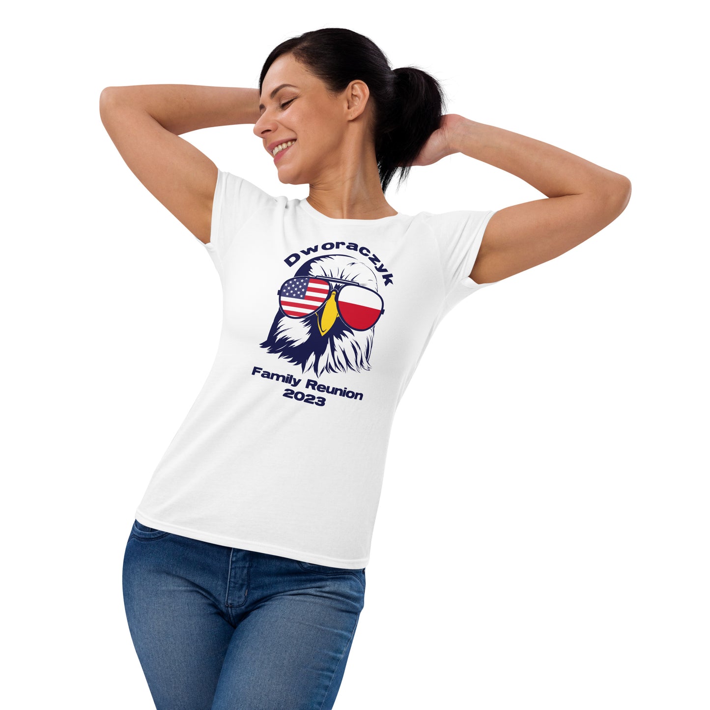 2023 Official Reunion Women's short sleeve - BLUE LOGO