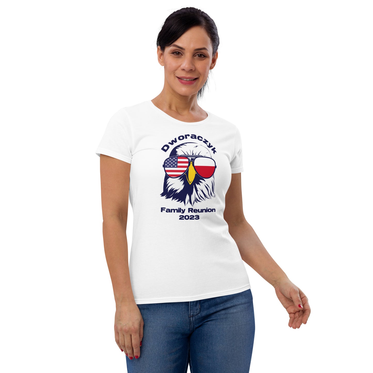 2023 Official Reunion Women's short sleeve - BLUE LOGO