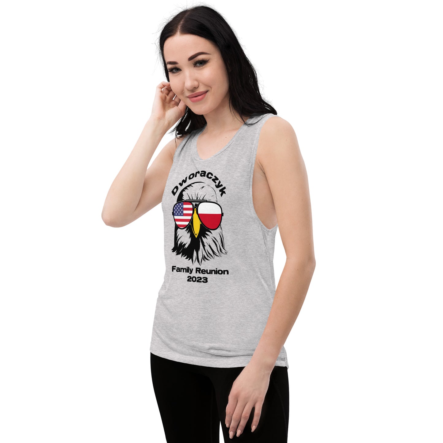 2023 Official Reunion Ladies’ Muscle Tank - BLACK LOGO