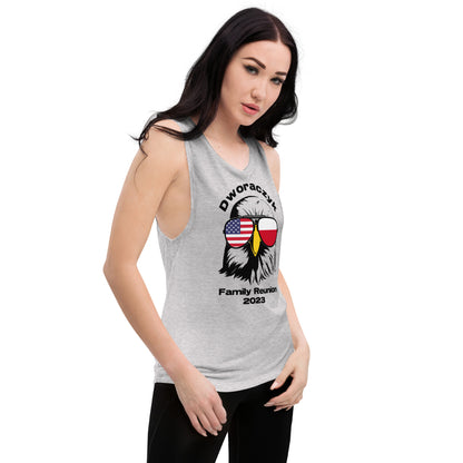 2023 Official Reunion Ladies’ Muscle Tank - BLACK LOGO