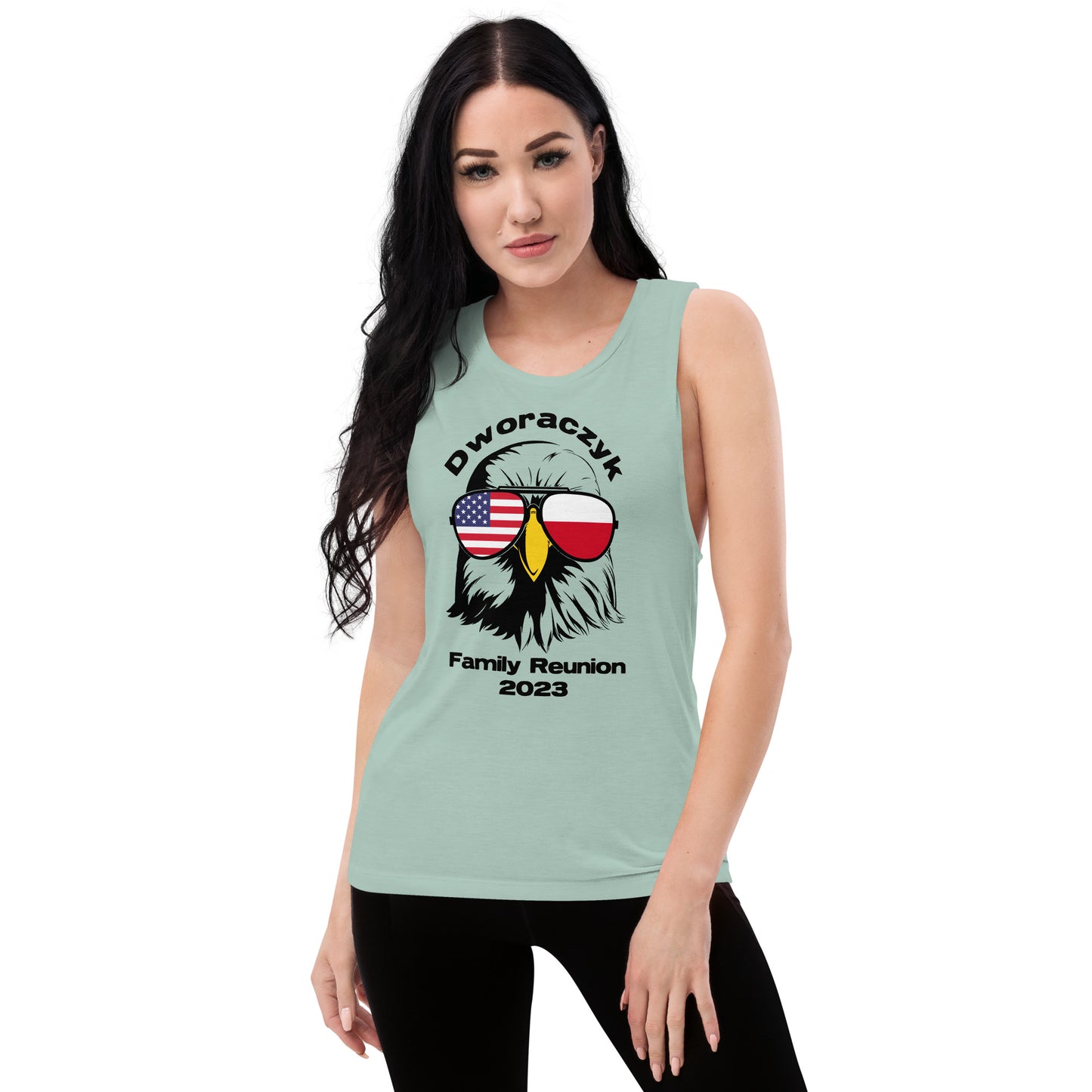 2023 Official Reunion Ladies’ Muscle Tank - BLACK LOGO