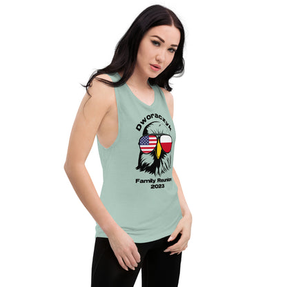 2023 Official Reunion Ladies’ Muscle Tank - BLACK LOGO