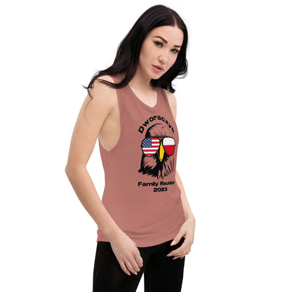 2023 Official Reunion Ladies’ Muscle Tank - BLACK LOGO