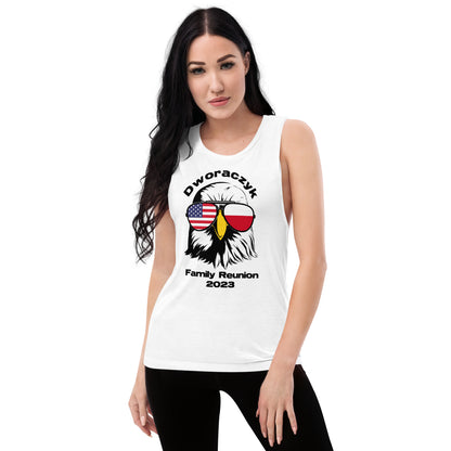 2023 Official Reunion Ladies’ Muscle Tank - BLACK LOGO