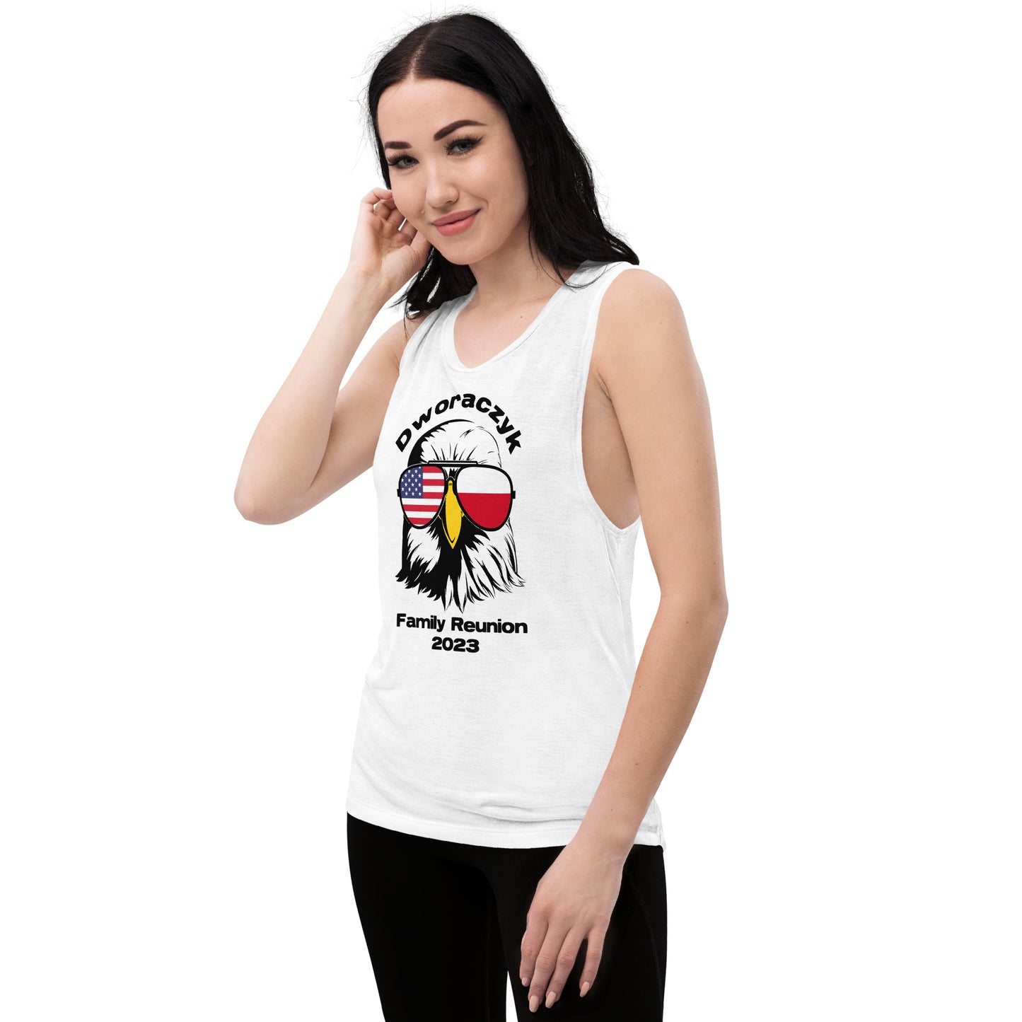 2023 Official Reunion Ladies’ Muscle Tank - BLACK LOGO